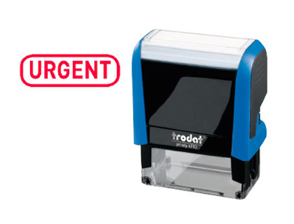 FORMULE COMMERCIALE TRODAT XPRINT URGENT EMPREINTE 44X15MM ENCRAGE AUTOMATIQUE RECHARGEABLE ROUGE