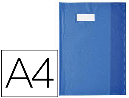 PROTGE-CAHIER ELBA STYL'SMS PVC OPAQUE 12/100E SANS PHTALATES PORTE-TIQUETTE ET TIQUETTE A4 210X297MM BLEU