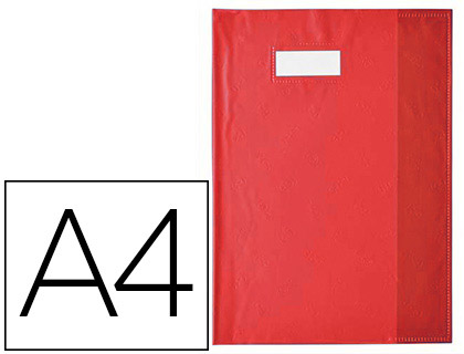PROTGE-CAHIER ELBA STYL'SMS PVC OPAQUE 12/100E SANS PHTALATES PORTE-TIQUETTE ET TIQUETTE A4 210X297MM ROUGE