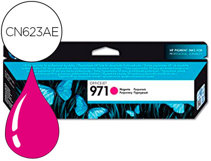 CARTOUCHE HP 971 JET D'ENCRE CN623AE COULEUR MAGENTA 2500P