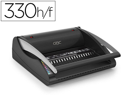 PERFORELIEUSE GBC COMBBIND 200 MANUELLE 330F PERFORATION 20F ANNEAUX PLASTIQUE USAGE MODR BAC A4 A3 340X130X395MM