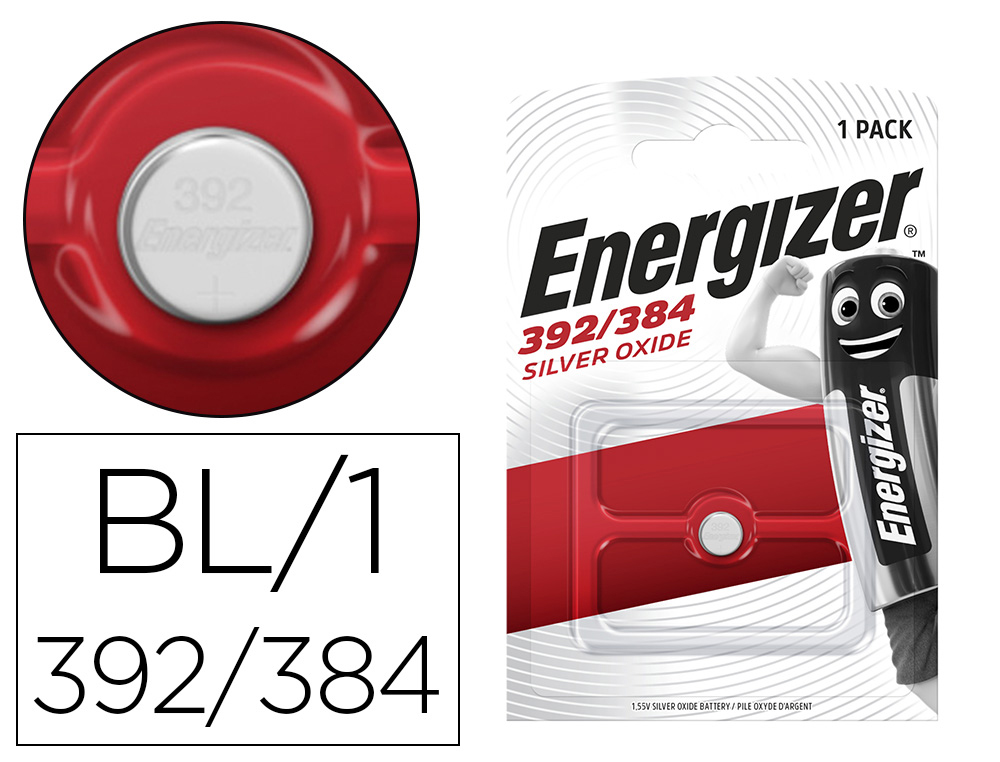 PILE ENERGIZER MONTRES OXYDE ARGENT I.C.E. 392/384 BLISTER 1 UNIT