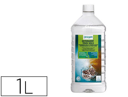 DTERGENT TOUS SOLS ENZYPIN NETTOIE DGRAISSE VITRES SURFACES MODERNES PARFUM FRAIS PIN DES LANDES FLACON 1L
