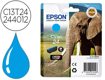 CARTOUCHE EPSON T2424 JET D'ENCRE C13T24244010 COULEUR JAUNE 360P