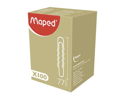 TROMBONE ONDUL MAPED 77MM BOTE CARTON 100 UNITS