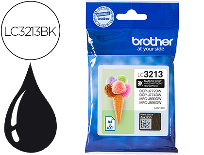 CARTOUCHE BROTHER JET D'ENCRE LC3213 COULEUR NOIR 400P