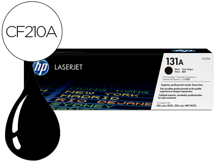 TONER HP N.131A LASERJET M251/M276 COULEUR NOIR 1600 PAGES