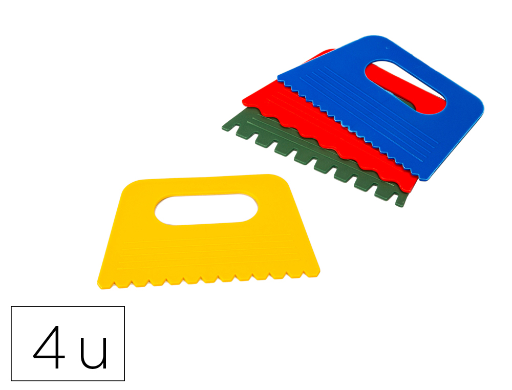 PEIGNE A EFFETS O'COLOR 130X80MM COLORIS ASSORTIS     SACHET 4 UNITES