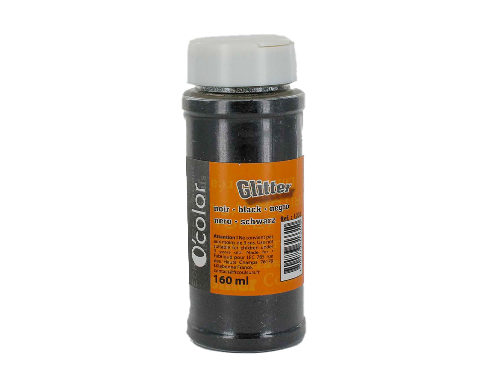 PAILLETTES O'COLOR ULTRA BRILLANTES COLORIS NOIR POT   SALIERE 160ML