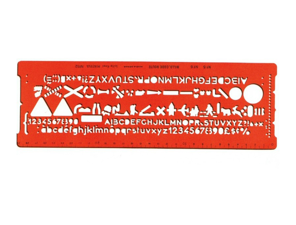 BILLOGRAPHE MINERVA N52 TRACE CODE DE LA ROUTE        PLASTIQUE COLORIS ORANGE