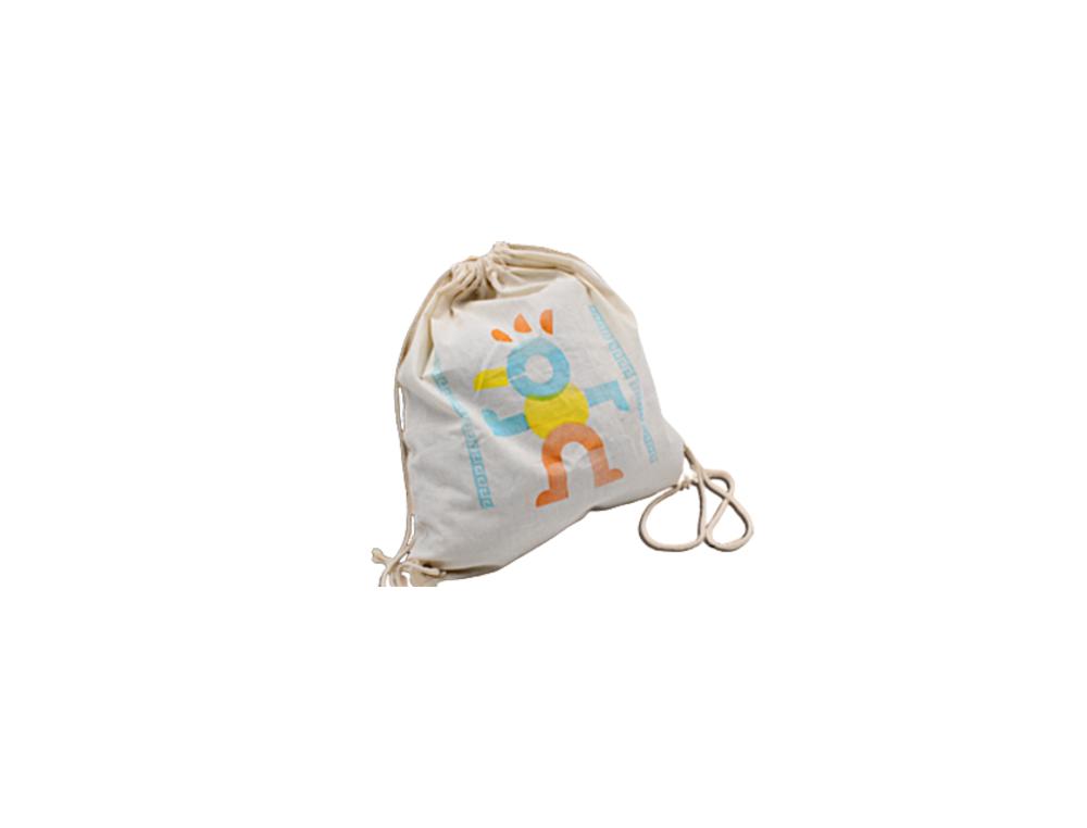 POCHON SODERTEX COTON PERSONNALISABLE 150G 35X40CM  DOUBLE SERRAGE COLORIS ECRU
