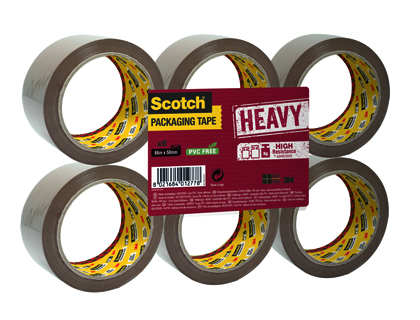 RUBAN ADHSIF SCOTCH HEAVY EMBALLAGE 50MMX66M 57 MICRONS COLORIS TRANSPARENT