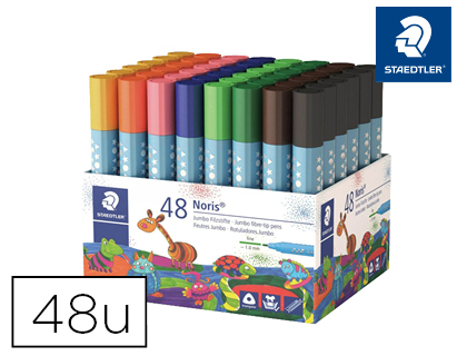 FEUTRE COLORIAGE STAEDTLER 328 TRIANGULAIRE POINTE FINE 1MM COLORIS ASSORTIS POT 48 UNITS