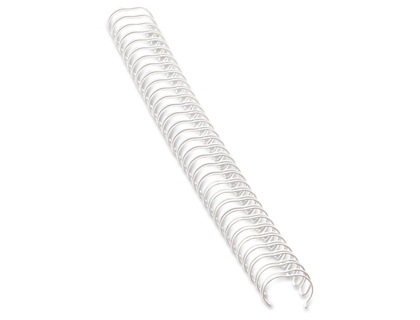 RELIURE MTALLIQUE FELLOWES RELIEUR PAS 3:1 34 BOUCLES A4 5/16 IN DIAMTRE 8MM COLORIS BLANC BOTE 100 UNITS