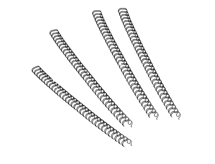 RELIURE MTALLIQUE FELLOWES RELIEUR PAS 3:1 34 BOUCLES A4 5/16 IN DIAMTRE 8MM COLORIS NOIR BOTE 100 UNITS
