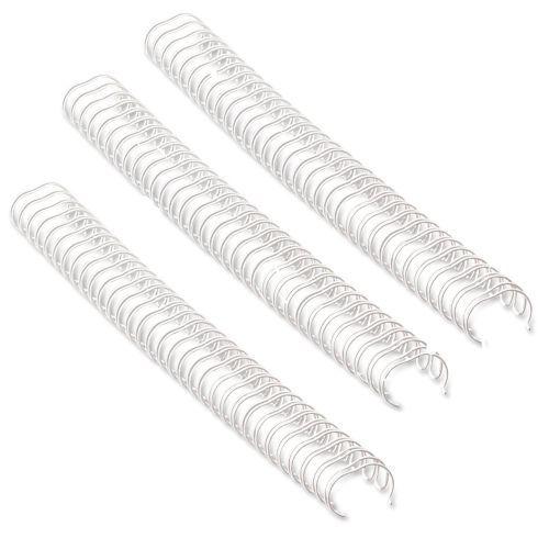 RELIURE MTALLIQUE FELLOWES RELIEUR PAS 3:1 34 BOUCLES A4 1/2 IN DIAMTRE 12.7MM COLORIS BLANC BOTE 100 UNITS