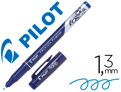 STYLO-FEUTRE PILOT FRIXION FINELINER POINTE 1.3MM COLORIS BLEU