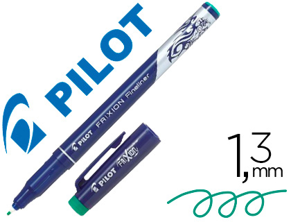 STYLO-FEUTRE PILOT FRIXION FINELINER POINTE 1.3MM COLORIS VERT