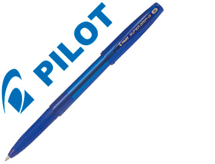 STYLO-BILLE PILOT SUPER GRIP G CAP POINTE MOYENNE COLORIS BLEU