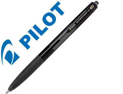 STYLO-BILLE PILOT SUPER GRIP G RTRACTABLE POINTE EXTRA LARGE COLORIS NOIR