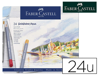 CRAYON COULEUR FABER CASTELL GOLDFABER AQUARELLABLE BOTE 24 UNITS