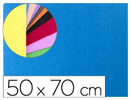 PLAQUE MOUSSE LIDERPAPEL TEXTURE SERVIETTE 50X70CM 60G/M2 PAISSEUR 2MM UNICOLORE BLEU
