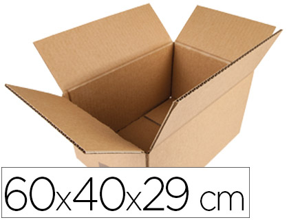 CAISSE AMERICAINE Q-CONNECT CARTON RECYCLE CANNELURE 5MM  600X400X290MM