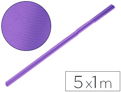 PAPIER KRAFT LIDERPAPEL 65G/M2 UNICOLORE VIOLET ROULEAU 1X5M