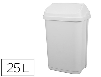 POUBELLE PLASTIQUE  COUVERCLE BASCULANT 25L