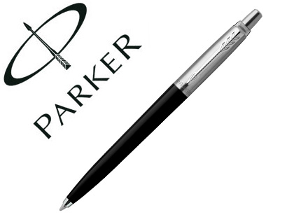 STYLO-BILLE PARKER JOTTER RETRACTABLE POINTE MOYENNE    FINITION NOIRE BRILLANTE AVEC 1 RECHARGE QUINKFLOW ENCRE