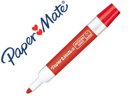 MARQUEUR PAPER MATE EFFACABLE TABLEAU BLANC POINTE OGIVE    COLORIS ROUGE