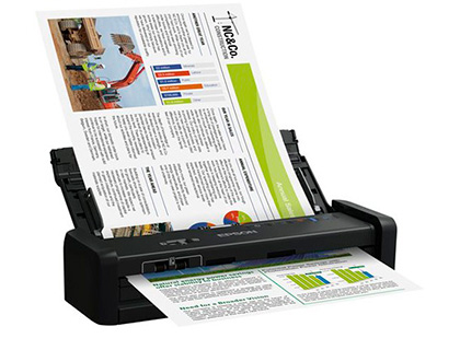 SCANNER EPSON WORKFORCE DS-360W PORTABLE WIFI         BATTERIE INTEGREE CHARGEABLE  VIA USB 3.0 25PPM COMPACT