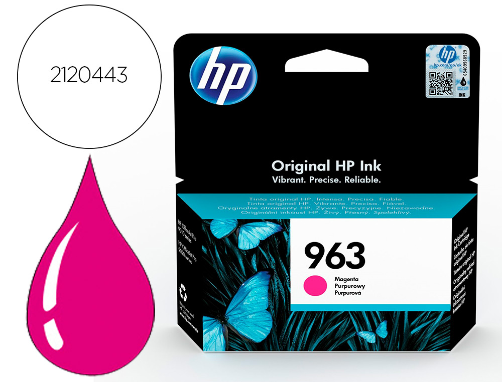 CARTOUCHE HP JET ENCRE 963 OFFICEJET PRO 9010 - 9020 /   9022 / 9023 / 9025 700 PAGES  MAGENTA