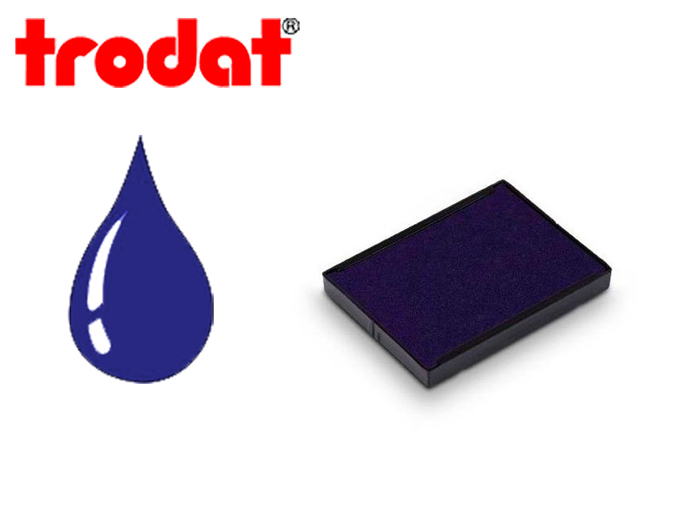 CASSETTE ENCRAGE TRODAT 6/4915B POUR TAMPON PRINTY 4915 COLORIS BLEU