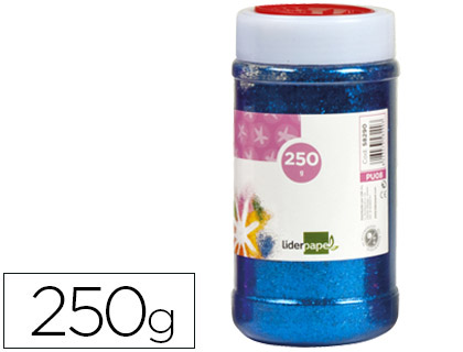PAILLETTE FANTAISIE LIDERPAPEL COLORIS BLEU MTALLIS POT 250G