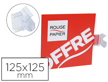 STOP RAYON ROUGE PAPIER 125X125MM 200G