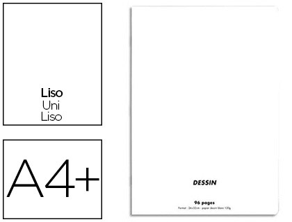 CAHIER PIQU CONQURANT SEPT COUVERTURE OFFSET A4+ 24X32CM 96 PAGES 70G UNI