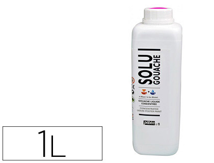 GOUACHE PBO SOLUGOUACHE LIQUIDE CONCENTRE DILUTION COMPLTE COUVRANTE ONCTUEUSE COLORIS MAGENTA FLACON 1000ML