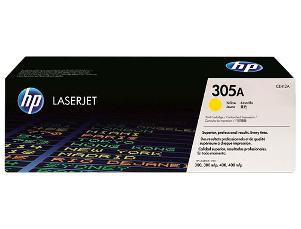 CARTOUCHE HP 305A LASERJET CE412A COULEUR JAUNE 2600P