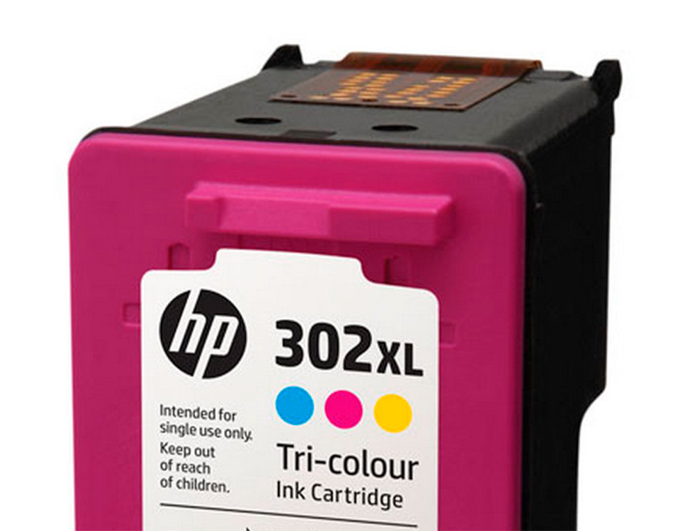 CARTOUCHE HP 302XL JET D'ENCRE FAU67AE 3 COULEURS CYAN/MAGENTA/JAUNE 330P