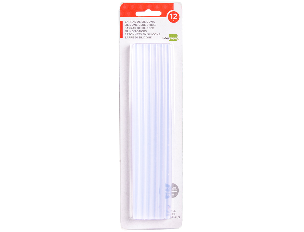 BÂTON DE COLLE LIDERPAPEL 7X200MM BLISTER DE 12 UNITÉS