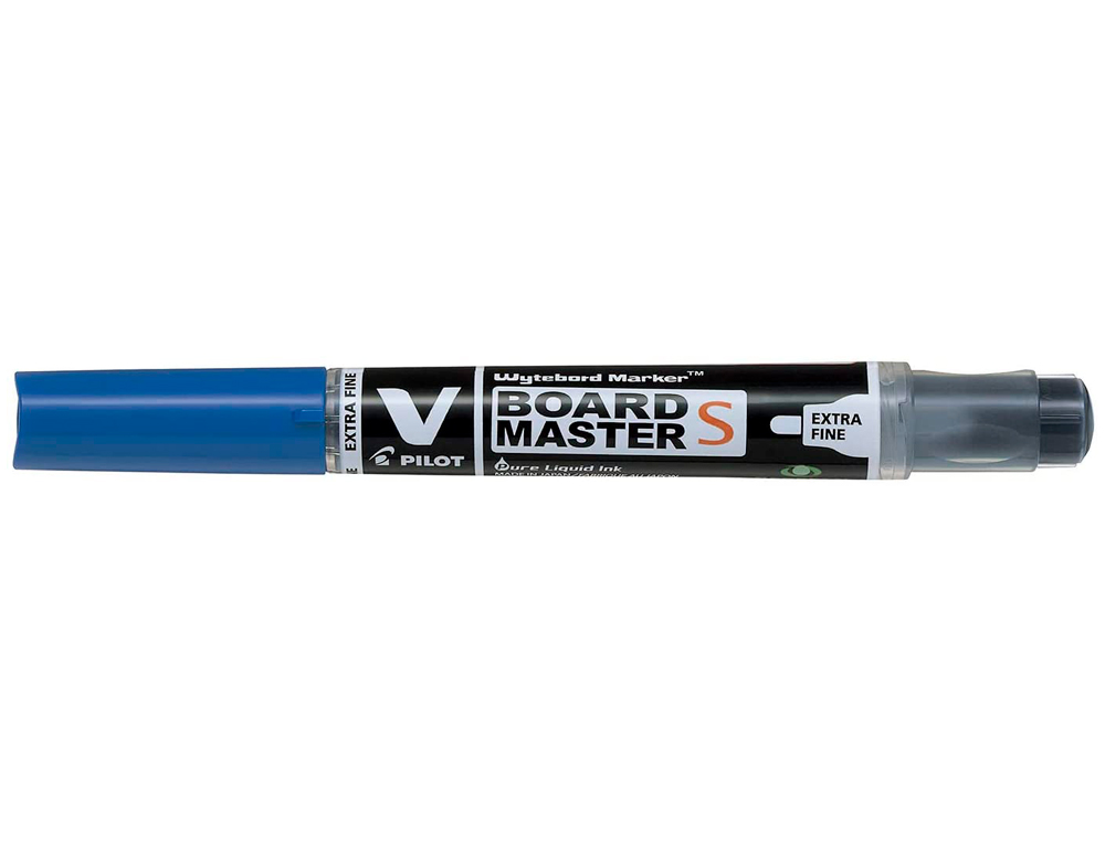 MARQUEUR PILOT V BOARD MASTER RECHARGEABLE POINTE CONIQUE EXTRA FINE 1.3MM ENCRE LIQUIDE BASE ALCOOL COULEUR VIVE BLEU