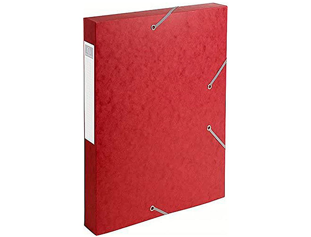 BOÎTE CLASSEMENT EXACOMPTA NATURE FUTURE CARTE LUSTRÉE 7/10E A4+ 240X320MM DOS 40MM 600G COLORIS ROUGE