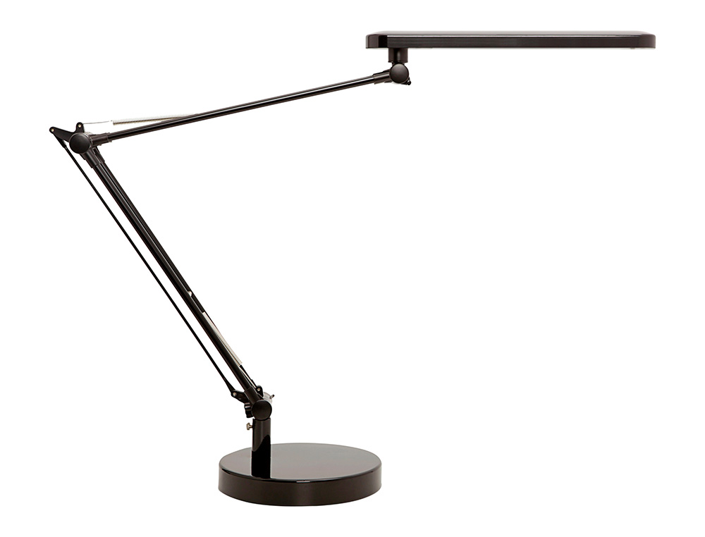 LAMPE UNILUX MAMBOLED LED DIFFUSEUR RPARTITION LUMIRE DOUBLE BRAS ARTICUL TTE ORIENTABLE COLORIS NOIR