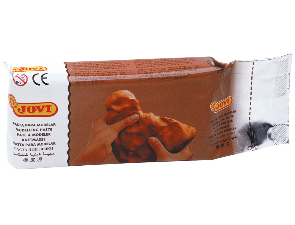 PÂTE À MODELER JOVI AUTODURCISSANTE COLORIS TERRACOTTA PAIN 500G