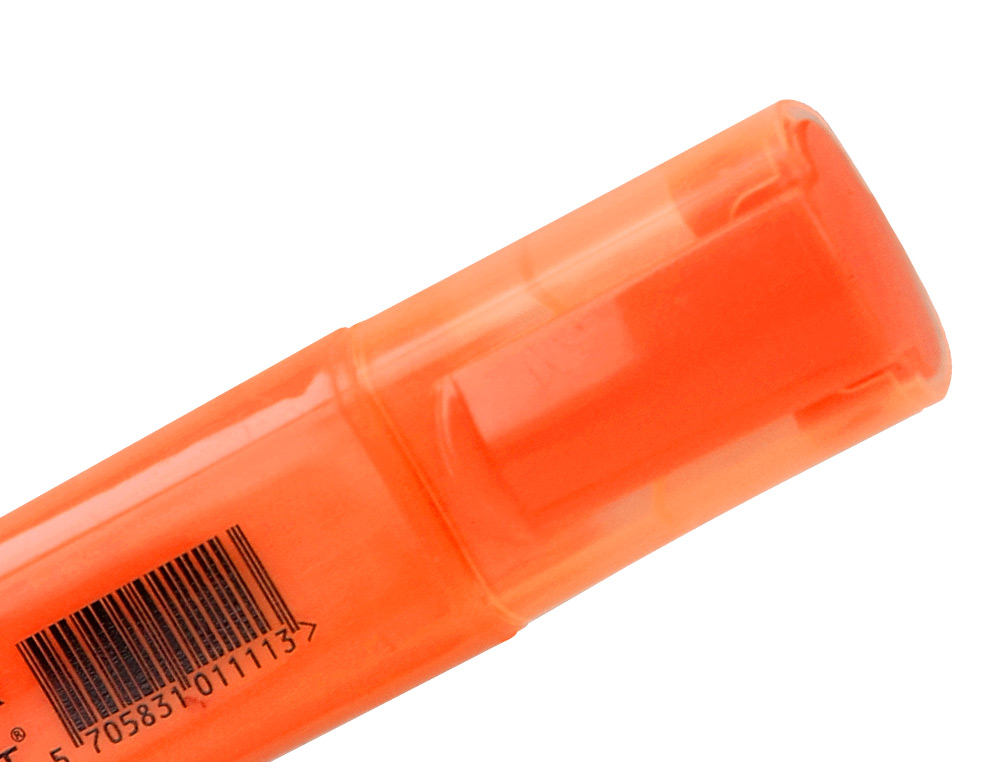 SURLIGNEUR Q-CONNECT TRACÉ 2/5 MM POINTE BISEAUTÉE COULEURS ÉCLATANTES ORANGE