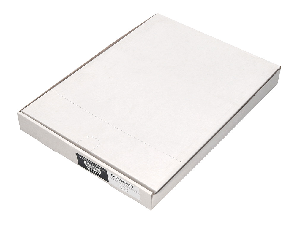 POCHETTE COIN Q-CONNECT POLYPROPYLÈNE GRAINÉ ÉCONOMIQUE 12/100E COLORIS VERT TRANSPARENT BOÎTE 100 UNITÉS