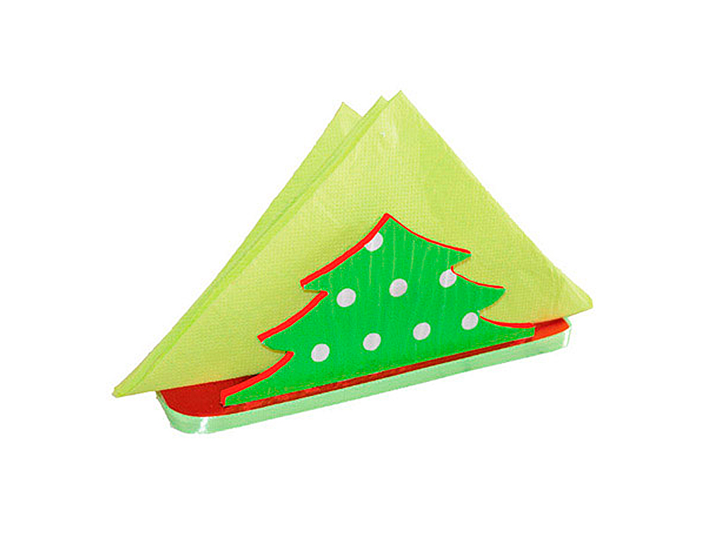 PORTE-SERVIETTES CULTURE CLUB À DÉCORER FORME SAPIN MDF 16X5X6CM