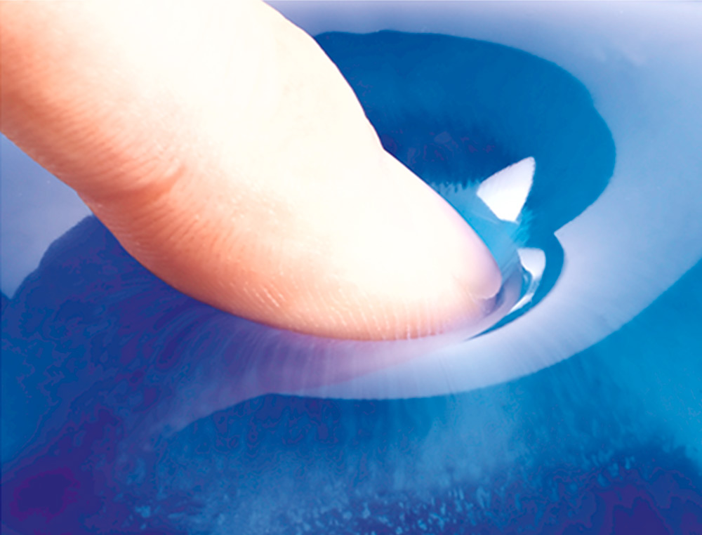TAPIS SOURIS FELLOWES REPOSE-POIGNET GEL TRANSPARENT BLEU ADAPTÉ SOURIS OPTIQUES