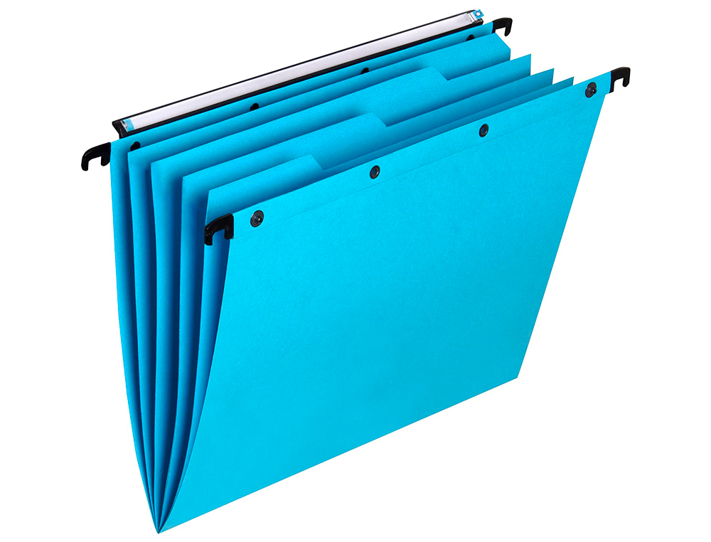 DOSSIER SUSPENDU ELBA AZO ULTIMATE KRAFT BLEU 240G A4 ENTRAXE 360MM H290MM ONGLETS INTÉGRÉS FOND V BOÎTE DE 5 UNITÉS